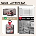 10 Piece Premium Acrylic Shoe Box Sneaker Display Storage Case Boxes Magnetic Door Au - Furniture > Living Room > Shoe