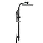 10’’ Rain Shower Head Set Handheld Square High Pressure Black - Furniture > Bathroom > Shower Heads & Screens