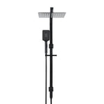 10’’ Rain Shower Head Set Handheld Square High Pressure Black - Furniture > Bathroom > Shower Heads & Screens