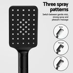 10’’ Rain Shower Head Set Handheld Square High Pressure Black - Furniture > Bathroom > Shower Heads & Screens