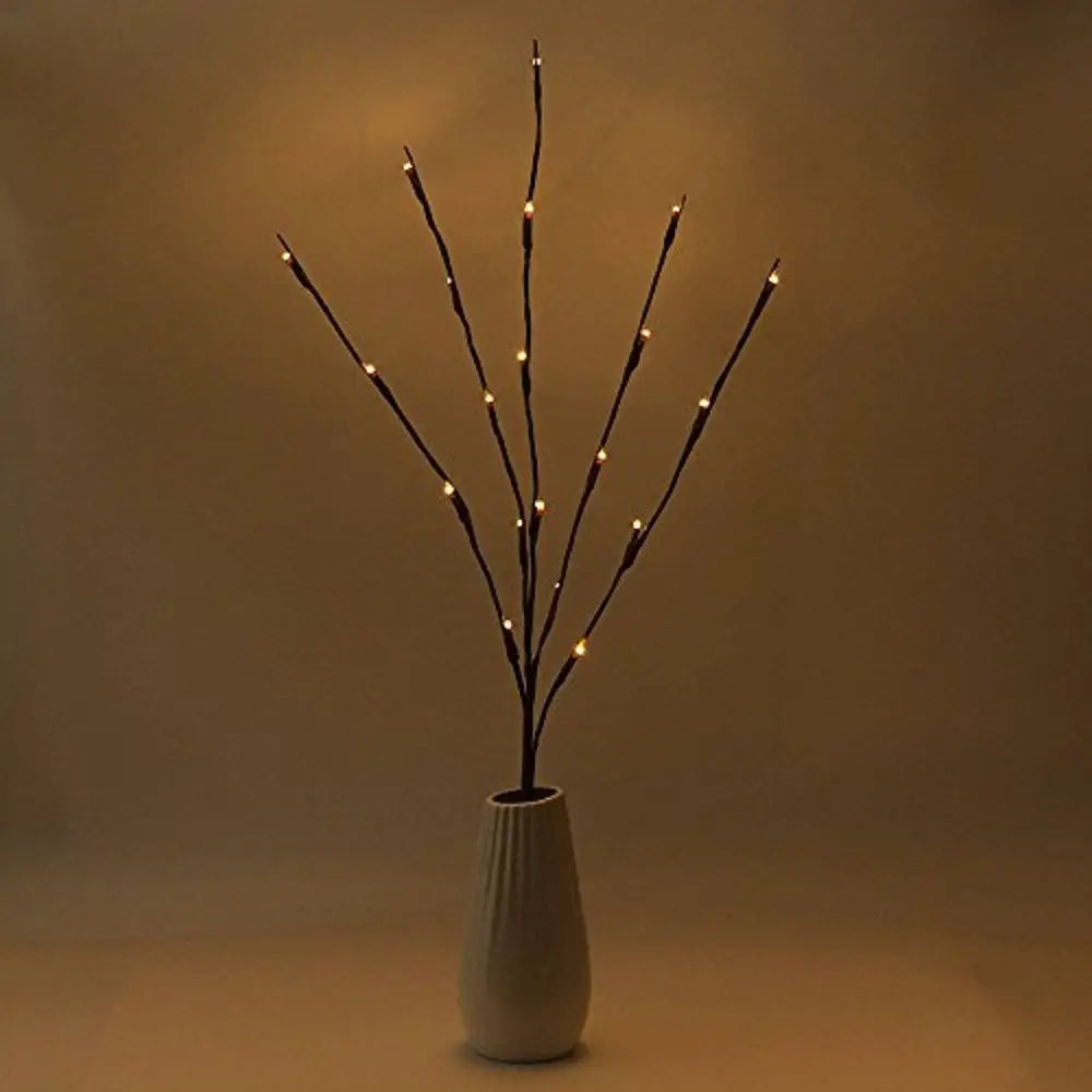 10 Sets of LED Light Bunch Stem - Warm White BATTERY fairy lights - 50cm high 20 bulbs/petals - Home & Garden > Decor >