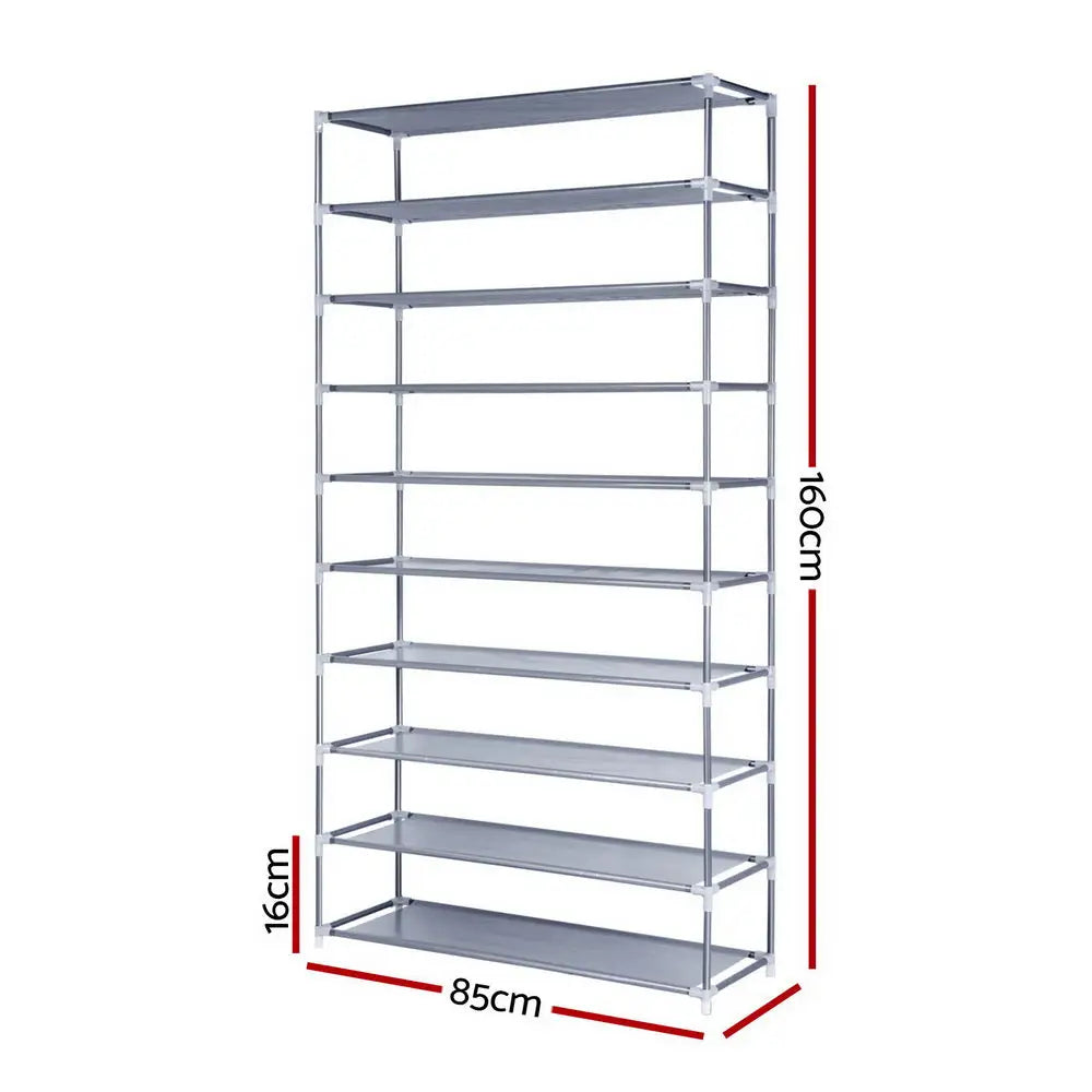 10 Tier Stackable Shoe Rack - Home & Garden > Storage