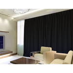 100% Blockout Curtains 2x280x270cm PINCH PLEAT Blackout High Level Fabric Blac - Home & Garden > Curtains > Curtains &