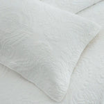 100% Cotton Coverlet Set Damask White King - Home & Garden > Bedding > Quilts & Duvets