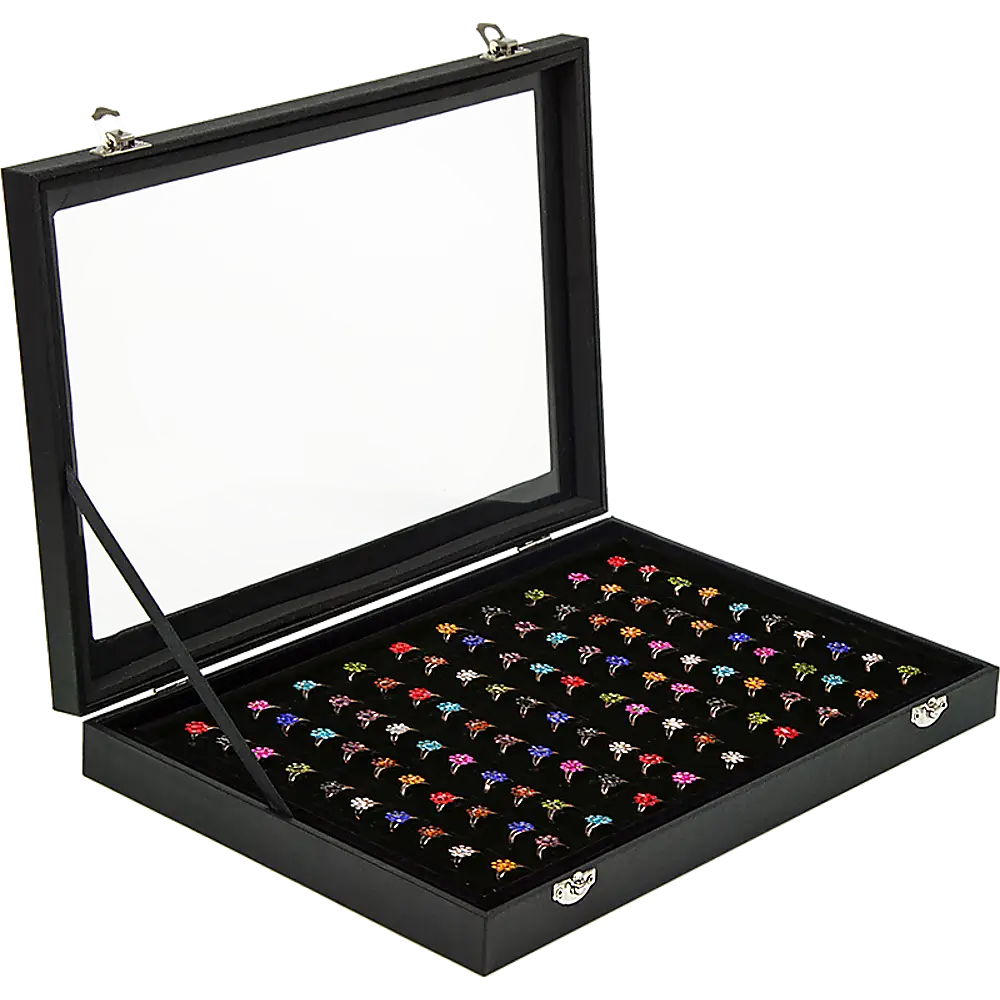 100 Earring Ring Holder Jewellery/Necklace Display Storage Gift Box Show Cases - Home & Garden > Storage