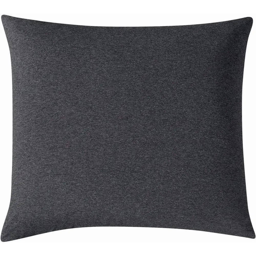 100% Jersey Cotton Soft Breathable Fabrication Stretch European Pillowcase - Black Marble - Home & Garden > Bedding >
