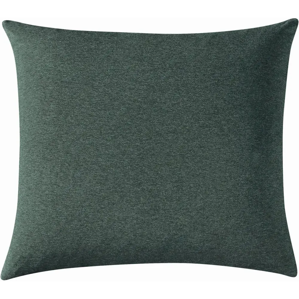 100% Jersey Cotton Soft Breathable Fabrication Stretch European Pillowcase - Forest Green - Home & Garden > Bedding >
