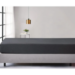 100% Jersey Cotton Soft Stretchy Breathable Fitted Sheet - Black Marble - Single Size - Home & Garden > Bedding > Bed