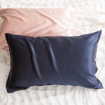 100% Mulberry Silk Navy Standard Pillowcase by Renee Taylor - Home & Garden > Bedding > Pillowcases