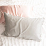 100% Mulberry Silk Silver Standard Pillowcase by Renee Taylor - Home & Garden > Bedding > Pillowcases