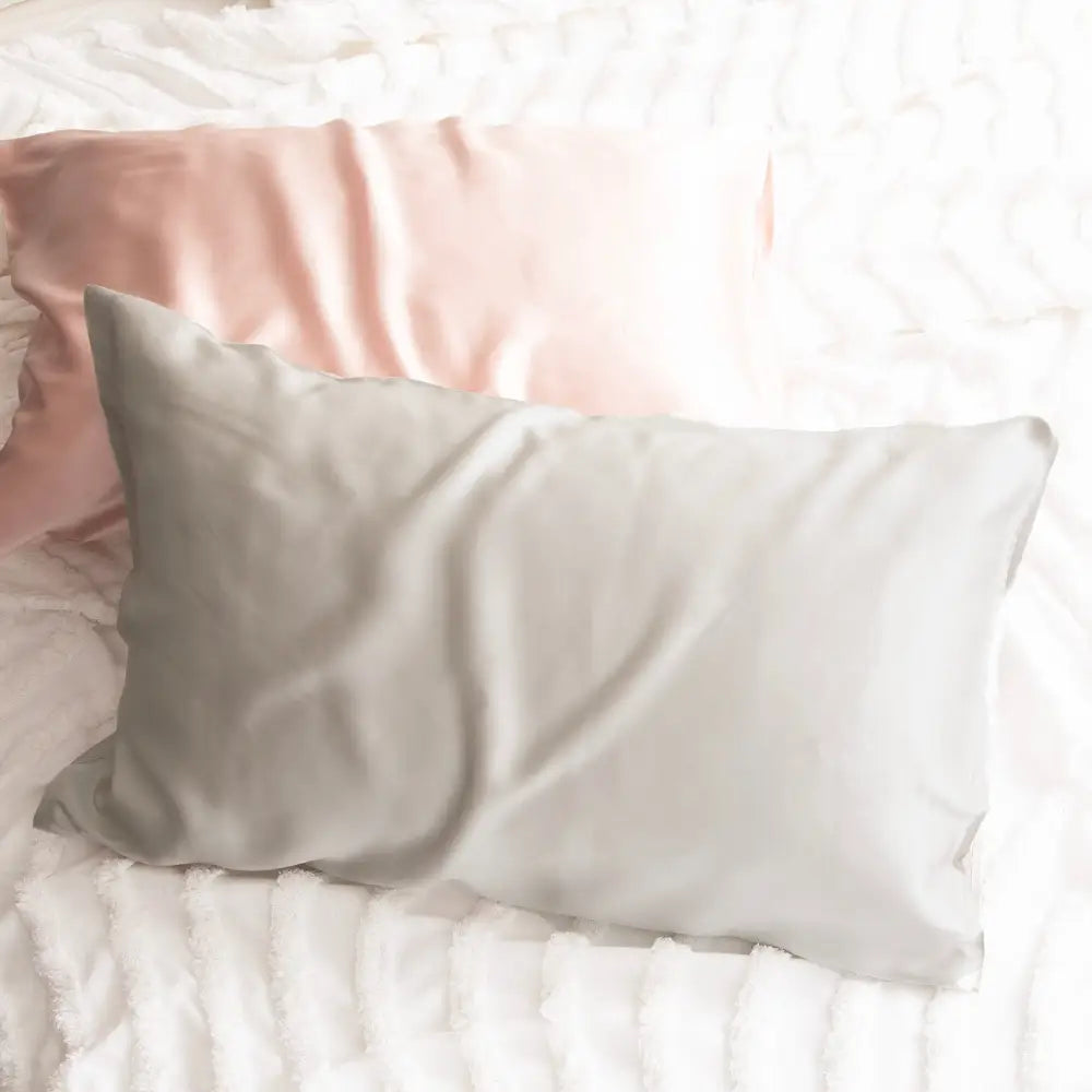 100% Mulberry Silk Silver Standard Pillowcase by Renee Taylor - Home & Garden > Bedding > Pillowcases