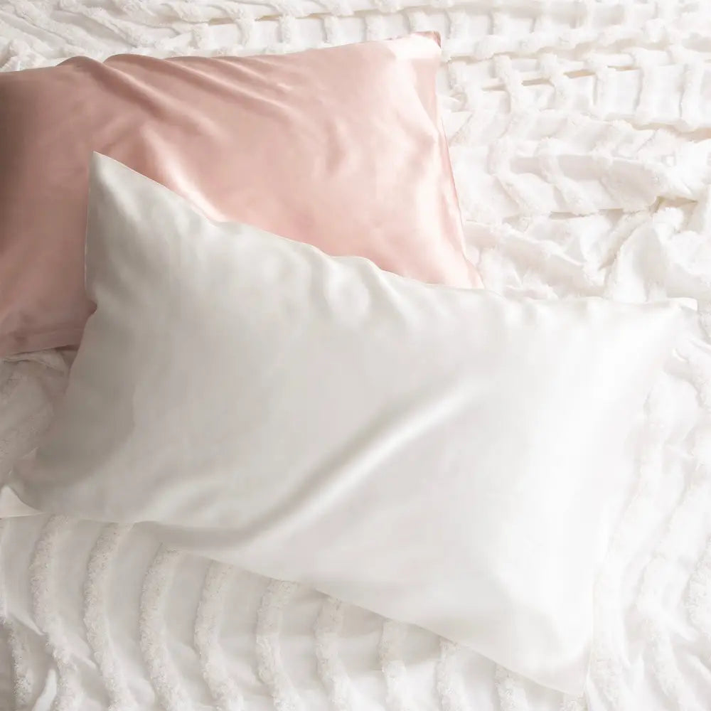 100% Mulberry Silk White Standard Pillowcase by Renee Taylor - Home & Garden > Bedding > Pillowcases