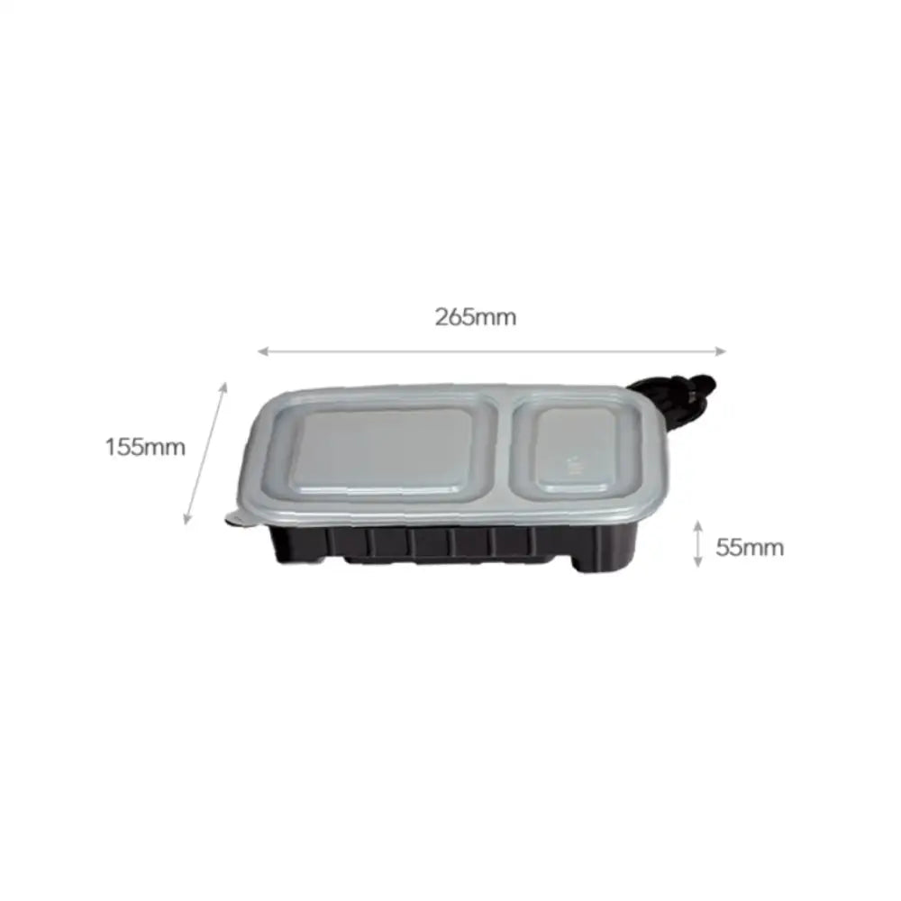 100 Pack Dalat Heating Lunch Box Container 26cm A + Heating Bag - Home & Garden > Kitchenware