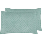 100% Premium Microfibre Tufted Standard Pillowcases - Set of 2 Luxurious Standard Pillow Cover with Elegant Design