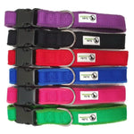 100% Pure Bamboo Fibre w/Fleece Lining Dog Collar Plastic Buckle - Moondidley Pets X-Small Purple - Pet Care > Dog