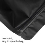 100 Resealable Mylar Stand Up Bags 29.5x22cm - Black Food Packaging Zip Pouch - Home & Garden > Kitchenware
