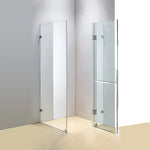 1000 x 800mm Frameless 10mm Glass Shower Screen By Della Francesca - Furniture > Bathroom > Shower Heads & Screens