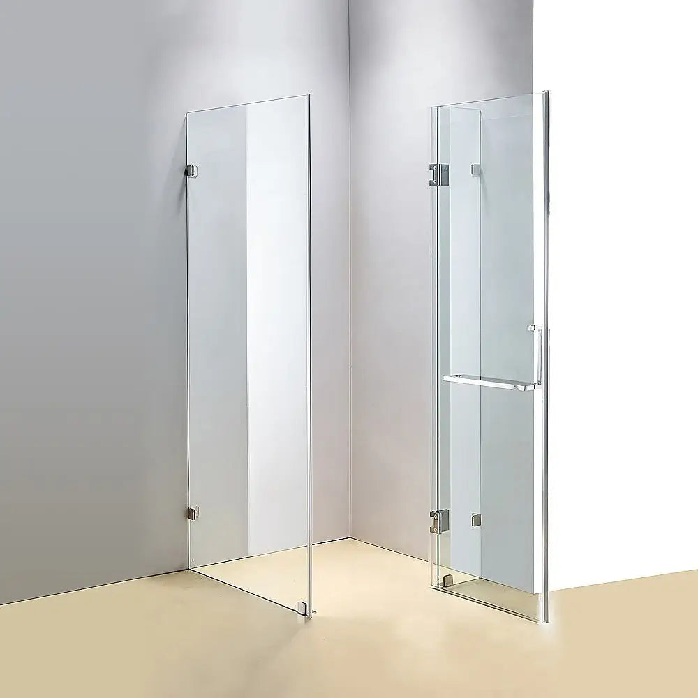 1000 x 800mm Frameless 10mm Glass Shower Screen By Della Francesca - Furniture > Bathroom > Shower Heads & Screens