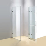 1000 x 900mm Frameless 10mm Glass Shower Screen By Della Francesca - Furniture > Bathroom > Shower Heads & Screens