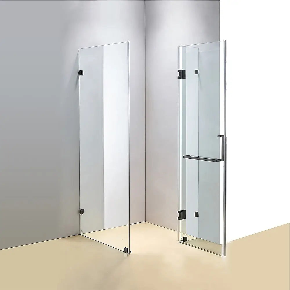 1000 x 900mm Frameless 10mm Glass Shower Screen By Della Francesca - Furniture > Bathroom > Shower Heads & Screens