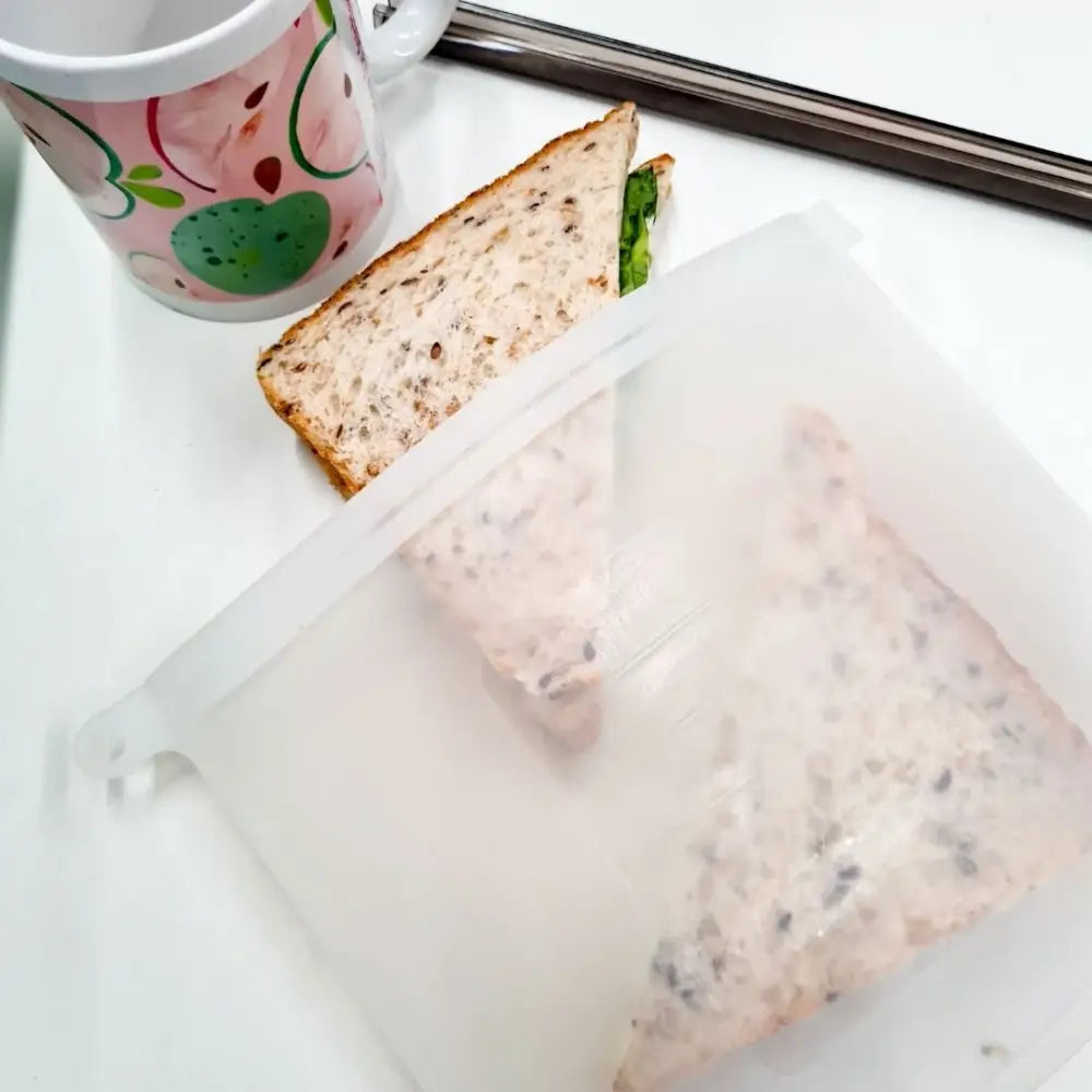 1000mL - Reusable Food Grade Silicone Zip Lock Food Pouch - Home & Garden > Kitchenware