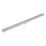 1000mm Bathroom Shower Stainless Steel Grate Drain w/Centre outlet Floor Waste Square Pattern - Home & Garden > DIY >