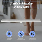 1000mm Bathroom Shower Stainless Steel Grate Drain w/Centre outlet Floor Waste Square Pattern - Home & Garden > DIY >