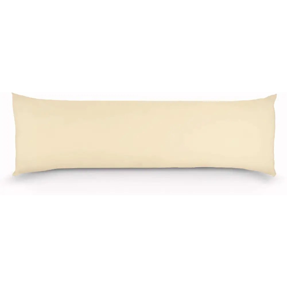 1000TC Premium Ultra Soft Body Pillowcase - Yellow Cream - Home & Garden > Bedding
