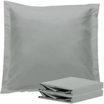 1000TC Premium Ultra Soft European Pillowcases 2-Pack Grey - Home & Garden > Bedding > Pillowcases