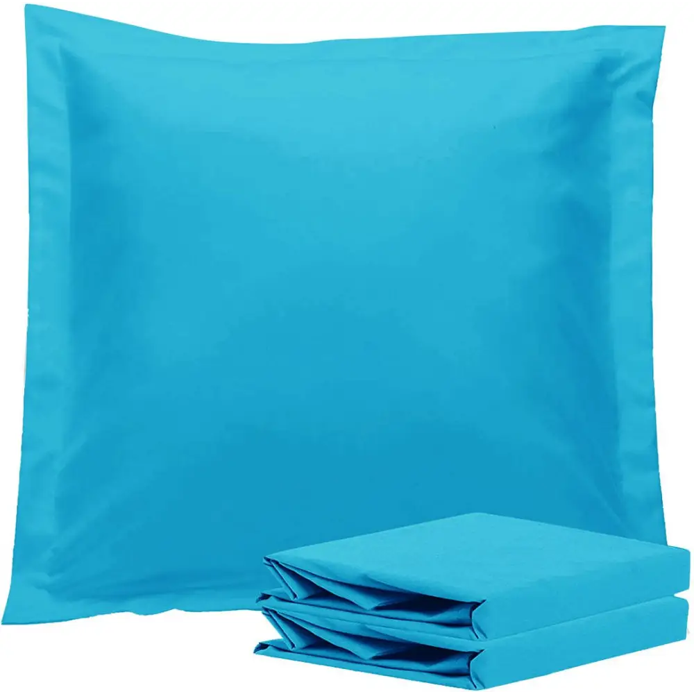 1000TC Premium Ultra Soft European Pillowcases 2-Pack Light Blue - Home & Garden > Bedding > Pillowcases