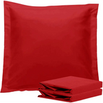 1000TC Premium Ultra Soft European Pillowcases 2-Pack Red - Home & Garden > Bedding > Pillowcases