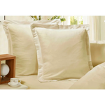 1000TC Premium Ultra Soft European Pillowcases 2-Pack Yellow Cream - Home & Garden > Bedding > Pillowcases