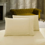 1000TC Premium Ultra Soft Standrad size Pillowcases 2-Pack - Yellow Cream - Home & Garden > Bedding > Pillowcases