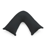 1000TC Premium Ultra Soft V SHAPE Pillowcase - Black - Home & Garden > Bedding