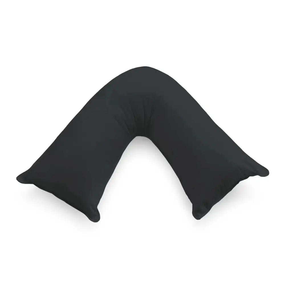1000TC Premium Ultra Soft V SHAPE Pillowcase - Black - Home & Garden > Bedding