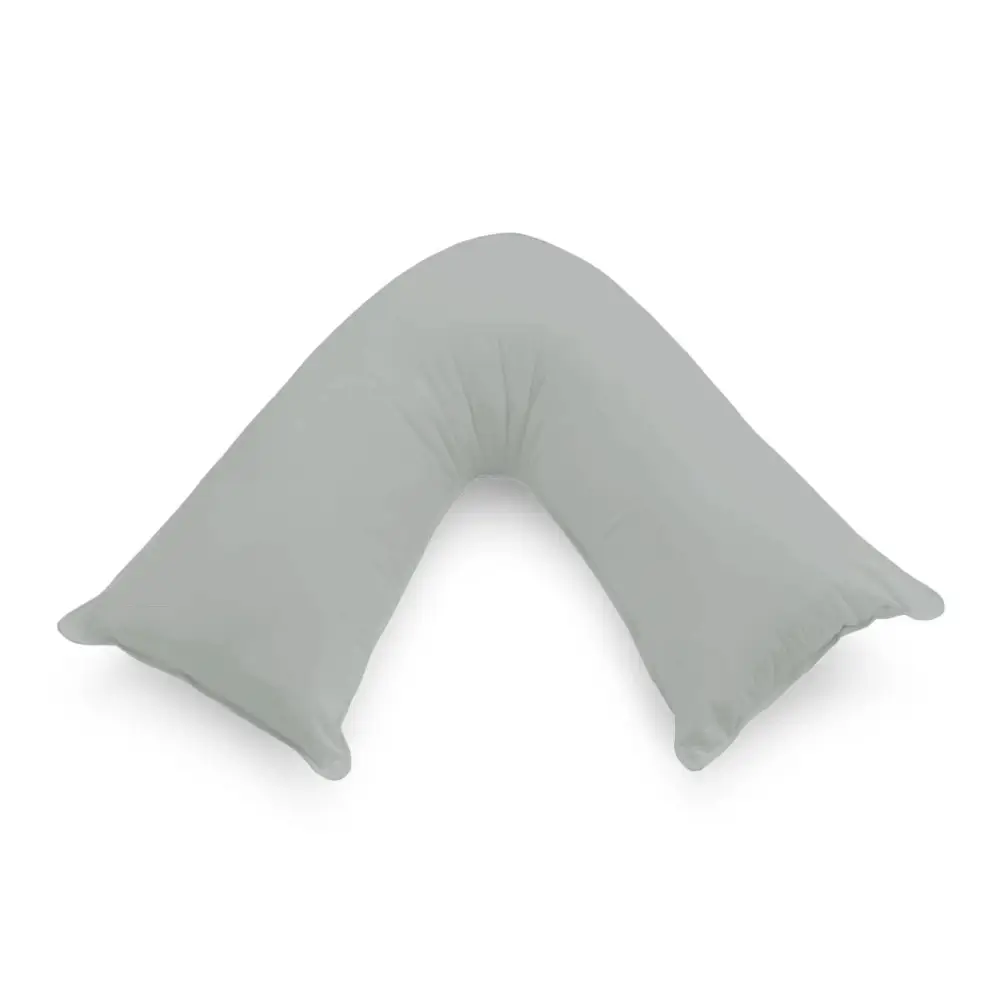 1000TC Premium Ultra Soft V SHAPE Pillowcase - Grey - Home & Garden > Bedding