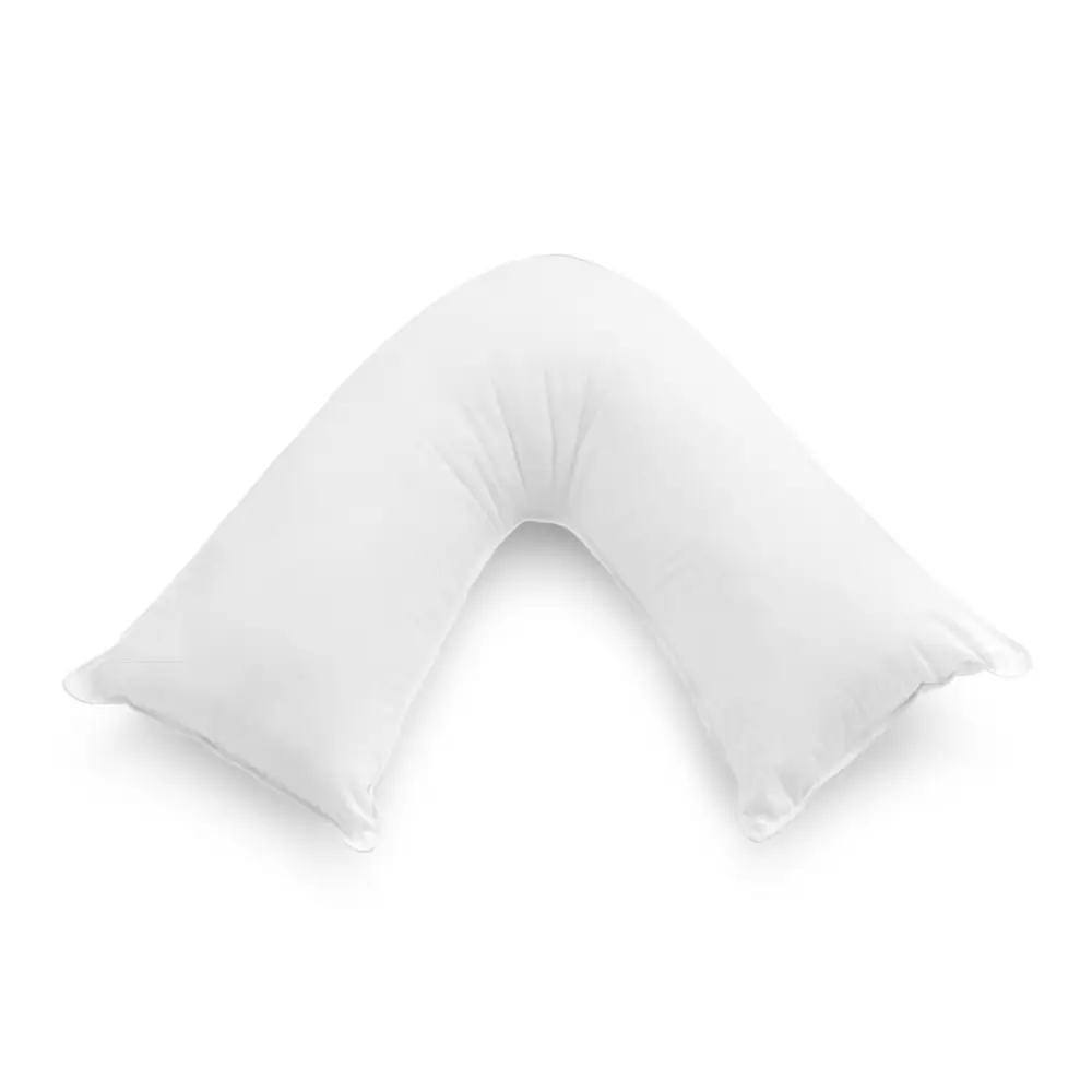 1000TC Premium Ultra Soft V SHAPE Pillowcase - White - Home & Garden > Bedding