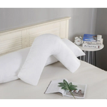 1000TC Premium Ultra Soft V SHAPE Pillowcase - White - Home & Garden > Bedding