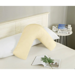 1000TC Premium Ultra Soft V SHAPE Pillowcase - Yellow Cream - Home & Garden > Bedding