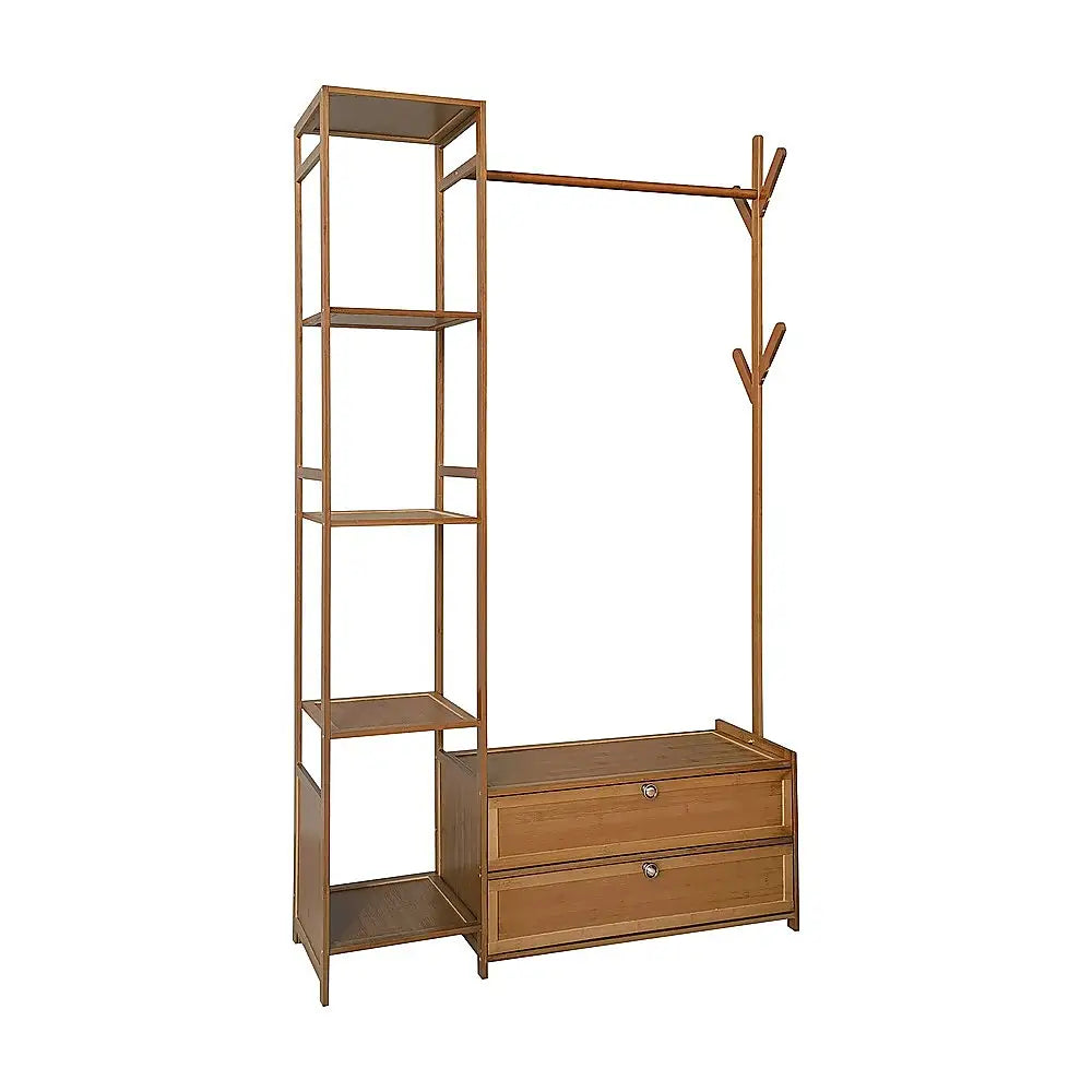 100cm Clothes Rack Stand Storage Shelves Modern Coat Tree - Home & Garden > Storage > Clothing & Wardrobe Storage