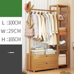 100cm Clothes Rack Stand Storage Shelves Modern Coat Tree - Home & Garden > Storage > Clothing & Wardrobe Storage