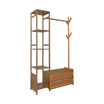 100cm Clothes Rack Stand Storage Shelves Modern Coat Tree - Home & Garden > Storage > Clothing & Wardrobe Storage