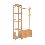100cm Clothes Rack Stand Storage Shelves Modern Coat Tree - Home & Garden > Storage > Clothing & Wardrobe Storage