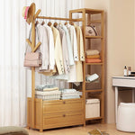 100cm Clothes Rack Stand Storage Shelves Modern Coat Tree - Home & Garden > Storage > Clothing & Wardrobe Storage