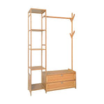 100cm Clothes Rack Stand Storage Shelves Modern Coat Tree - Home & Garden > Storage > Clothing & Wardrobe Storage