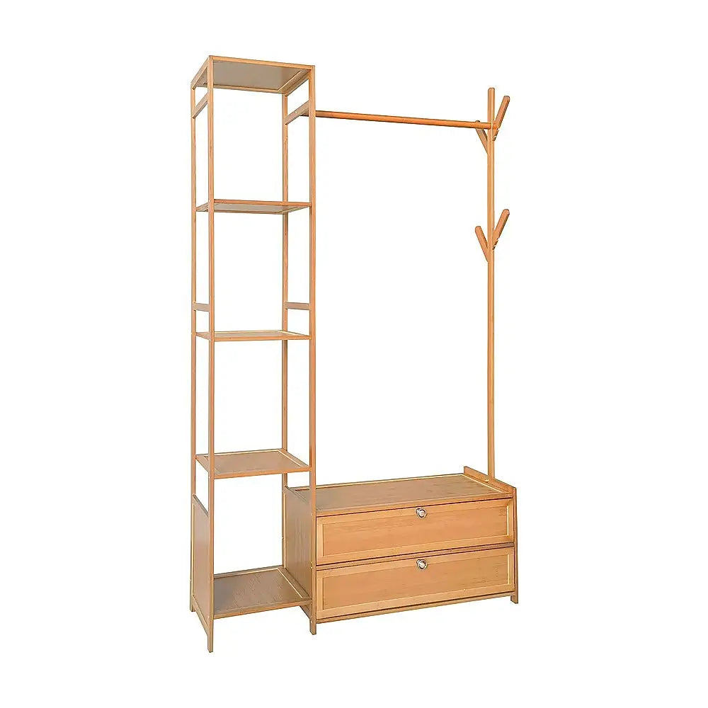 100cm Clothes Rack Stand Storage Shelves Modern Coat Tree - Home & Garden > Storage > Clothing & Wardrobe Storage