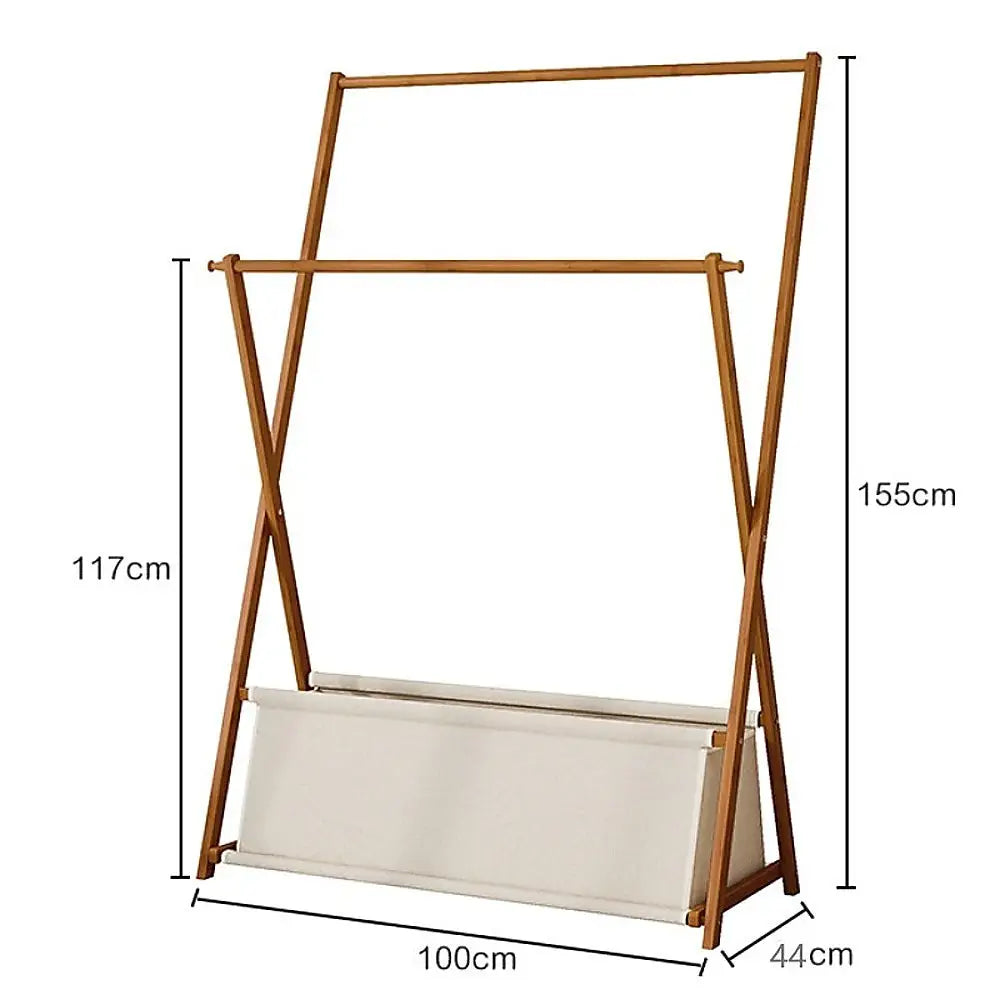 100cm Clothes Rail Rack Rack Garment Rack Freestanding Hanger Bedroom Clothing Rack With Lower Storage Shelf - Home &