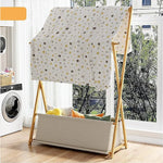 100cm Clothes Rail Rack Rack Garment Rack Freestanding Hanger Bedroom Clothing Rack With Lower Storage Shelf - Home &