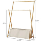 100cm Clothes Rail Rack Rack Garment Rack Freestanding Hanger Bedroom Clothing Rack With Lower Storage Shelf - Home &