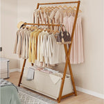 100cm Clothes Rail Rack Rack Garment Rack Freestanding Hanger Bedroom Clothing Rack With Lower Storage Shelf - Home &